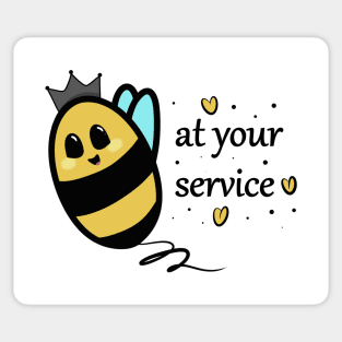 Queen Bee at Your Service Sticker